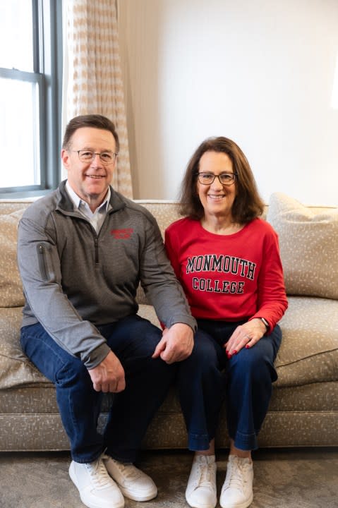 Patricia Draves and her husband Jeff, who’s a 1985 Monmouth College alum.