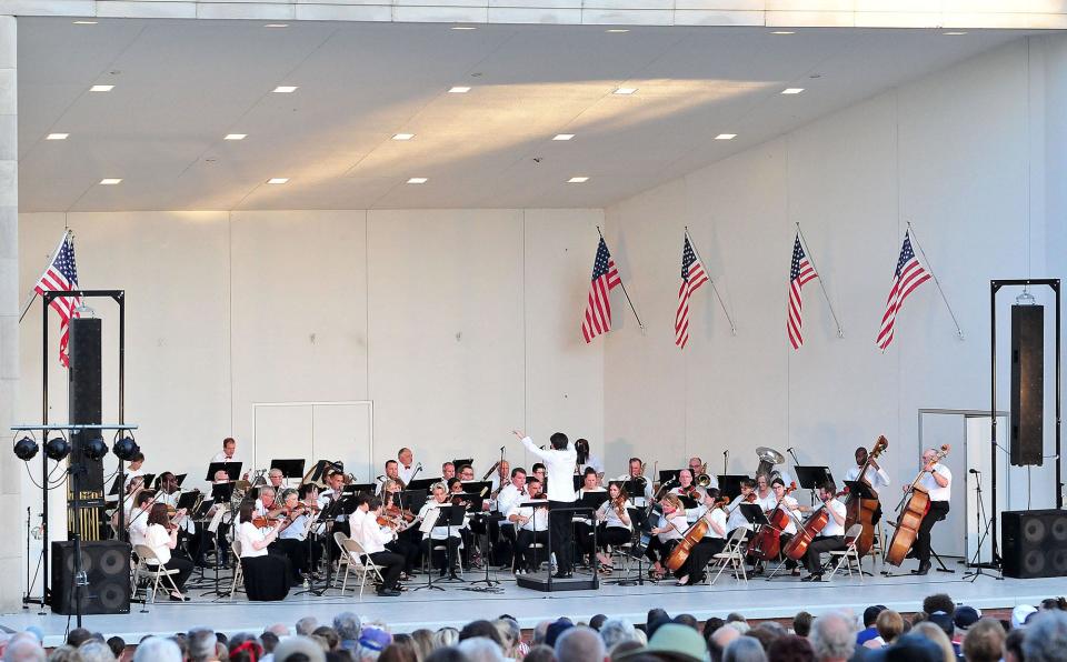Ashland Symphony Orchestra’s annual Pops in the Park Concert at Guy C. Myers Memorial Bandshell on July 3, 2022.