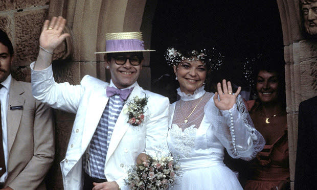 Elton John and Renate Blauel