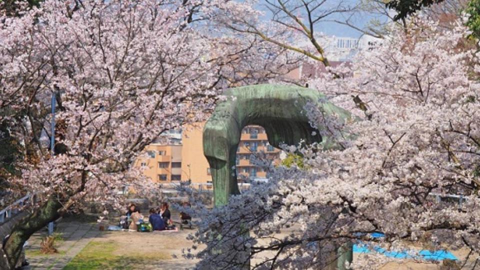 比治山公園以藝術與櫻花聞名。( 圖 / HIT廣島縣觀光聯盟提供）