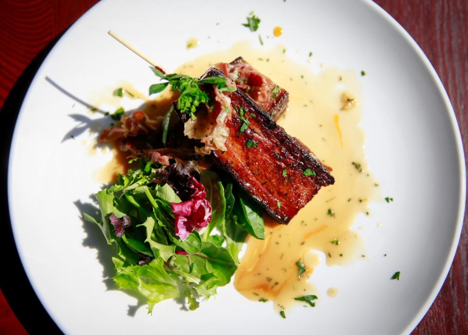 Whiskey glazed pork belly at the Pura Social Club in Des Moines' East Village. 