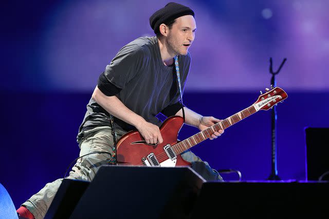 Kevin Winter/Getty Josh Klinghoffer performing in Inglewood in May 2021