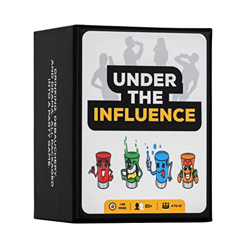 Under The Influence Drinking Games for Adults Party - 200 Cards - Card Games for Adults - Party Games - Adult Games for Game Night - Game for Parties to Get Buzzed for Bachelorette Party Game Night