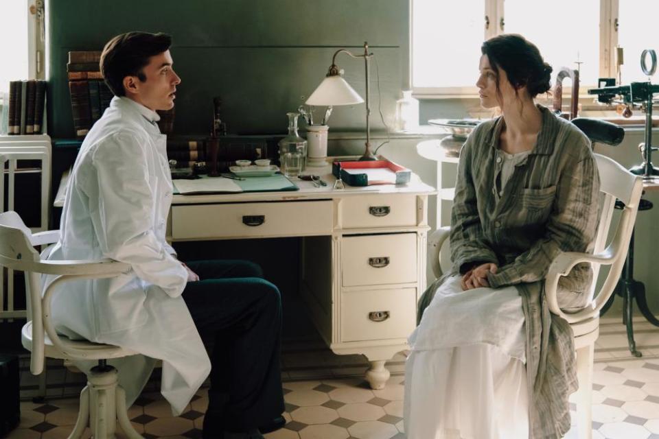 Matthew Beard and Jessica de Gouw in Vienna Blood.