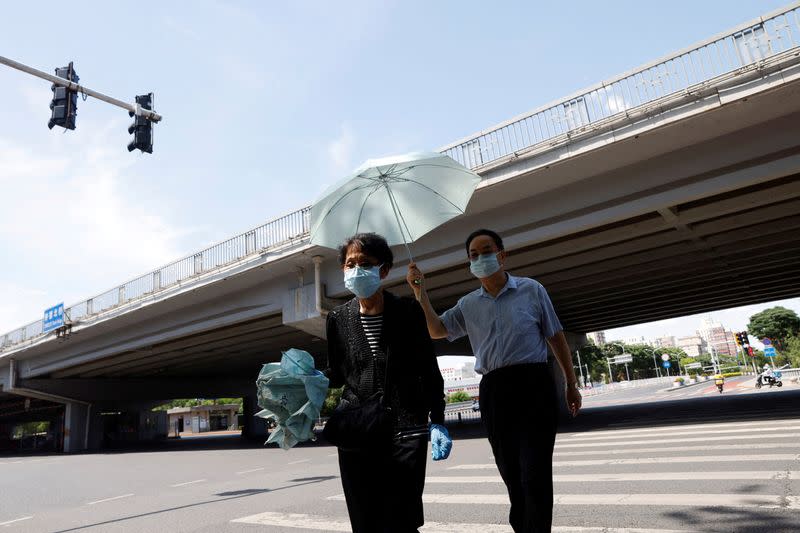 FILE PHOTO: COVID-19 outbreak in Beijing