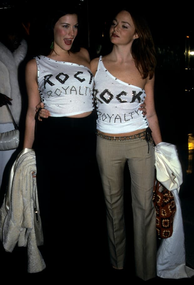 <p>Stella McCartney and Liv Tyler wearing Stella McCartney at the 1999 "Rock Style" Met Gala.</p> 