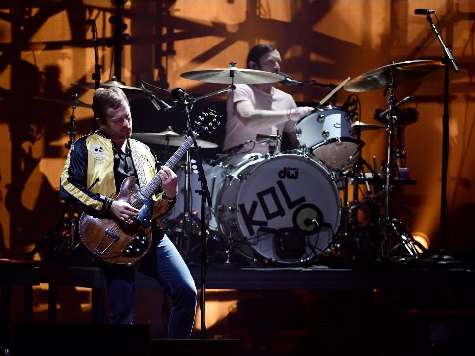 Kings of Leon performing at the MTV Europe Awards in 2016Getty