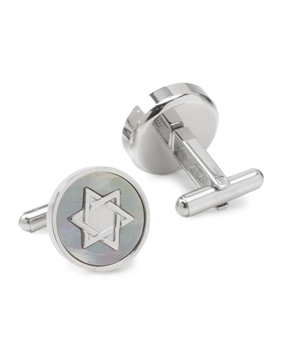 <p><a href="https://go.redirectingat.com?id=74968X1596630&url=https%3A%2F%2Fwww.neimanmarcus.com%2Fp%2Fcufflinks-inc-mens-star-of-david-mother-of-pearl-cufflinks-prod229800128&sref=https%3A%2F%2Fwww.womansday.com%2Flife%2Fg34347388%2Fhanukkah-gifts%2F" rel="nofollow noopener" target="_blank" data-ylk="slk:Shop Now;elm:context_link;itc:0;sec:content-canvas" class="link ">Shop Now</a></p><p>Men's Star of David Mother-of-Pearl Cufflinks</p><p>neimanmarcus.com</p><p>$105.00</p>