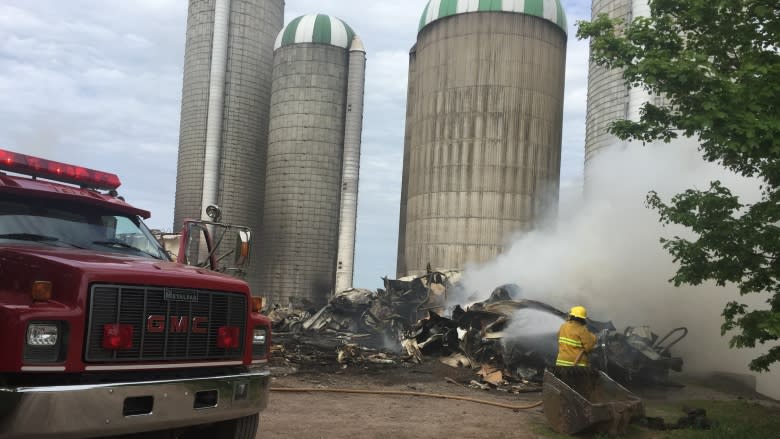 'How can we rebuild with all this mess?' Fire destroys dairy barn, kills cows