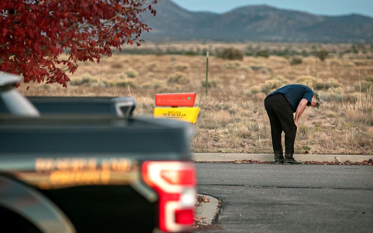 Alec Baldwin pictured after the incident - Jim Weber/Santa Fe New Mexican