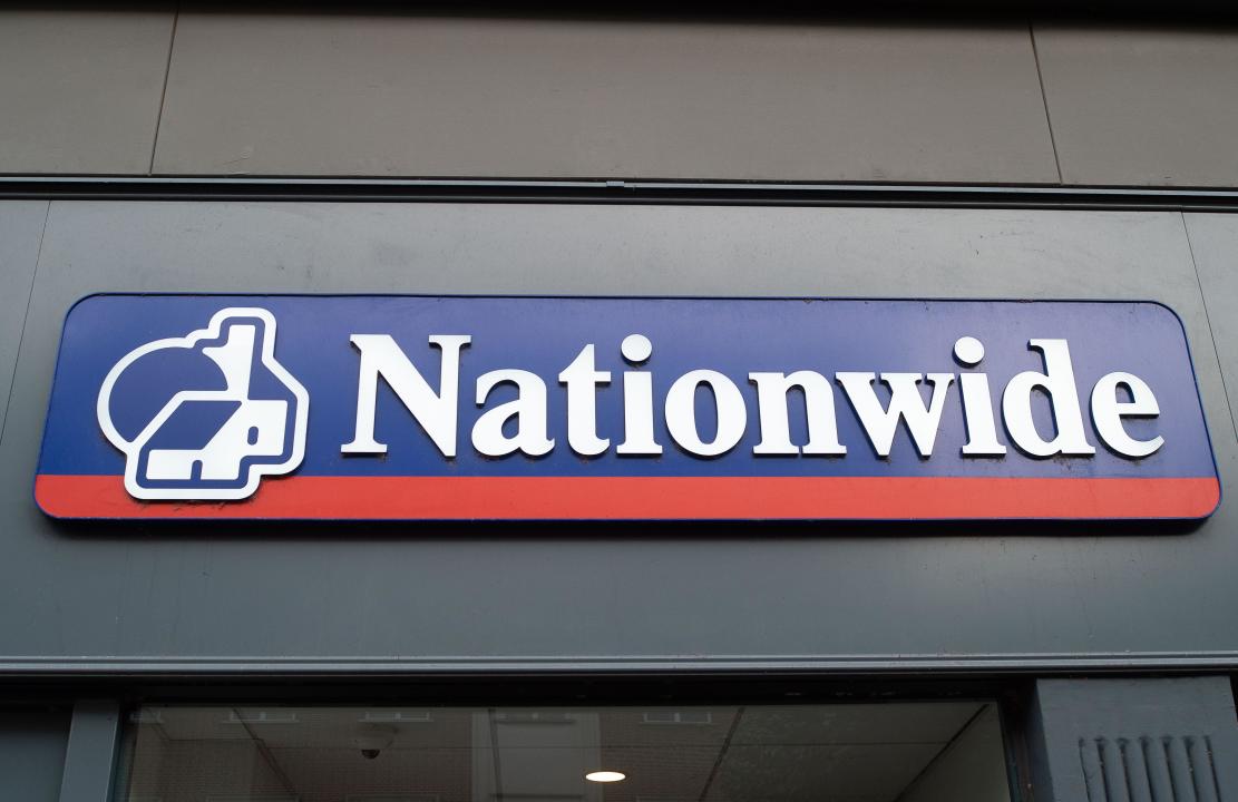 Staines-upon-Thames, UK. 29th October, 2023. A Nationwide Building Society branch in the High Street in Staines-upon-Thames, Surrey. It is being reported that the Bank of England are not expected to raise the base rate above 5.25% next week which will come as a welcome relief to mortgage holders. The UK's rate of inflation remained at 6.7% during September. Credit: Maureen McLean/Alamy Live News