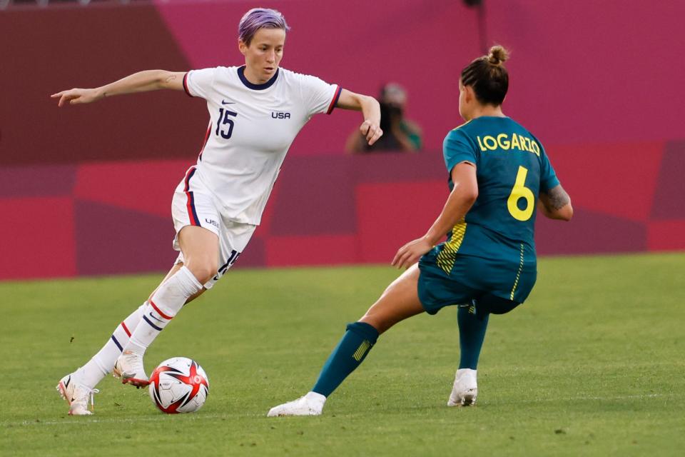 USWNT star Megan Rapinoe has been an outspoken critic of the Dobbs decision, and said the day it was announced, “The most powerful thing we can always do is show up and not only express our supreme skill and talent and joy on the field, but to be able to have that platform."