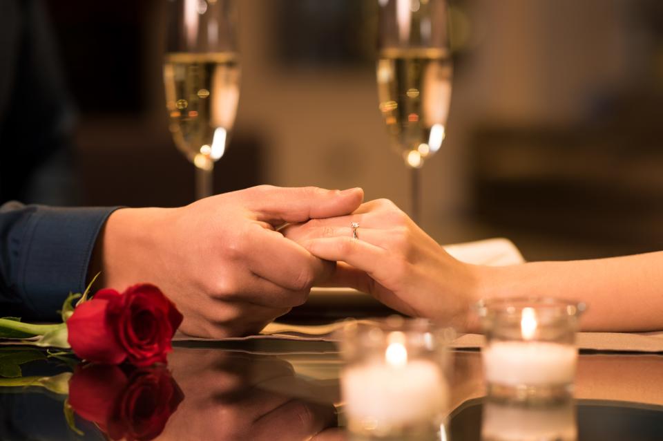 Some couples celebrate Valentine's Day with romantic dinner dates and gifts.