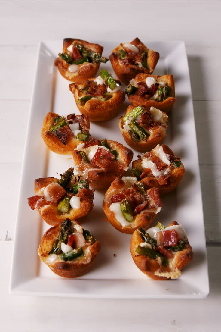 Bacon Asparagus Brie Bites