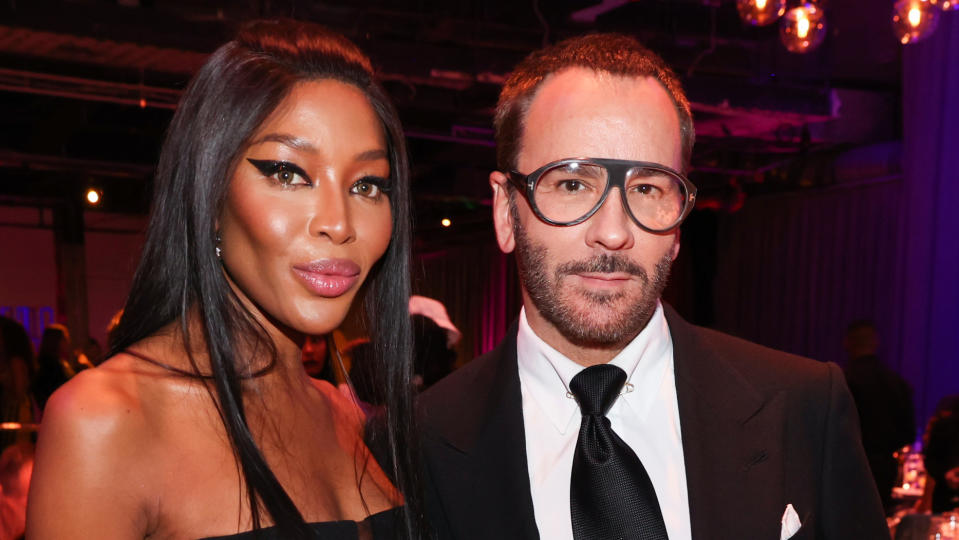 Naomi Campbell and Tom Ford