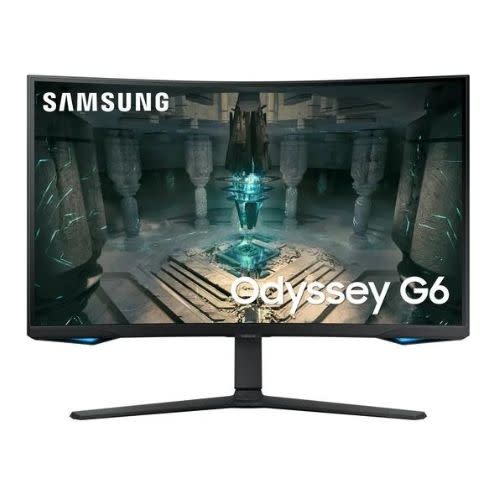 black samsung curved gaming monitor