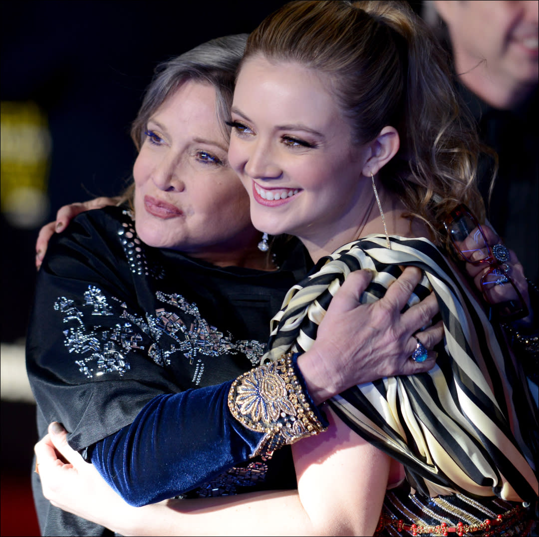  Carrie Fisher and Billie Lourd. 