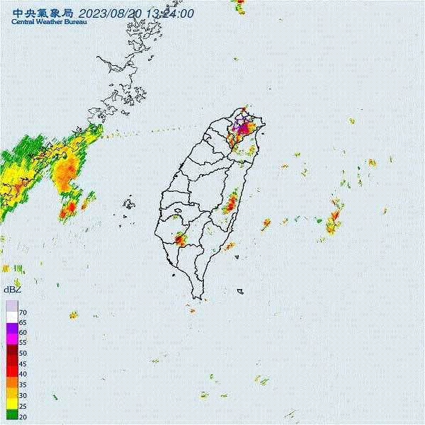 雙北大雷雨警報。（圖／氣象局）