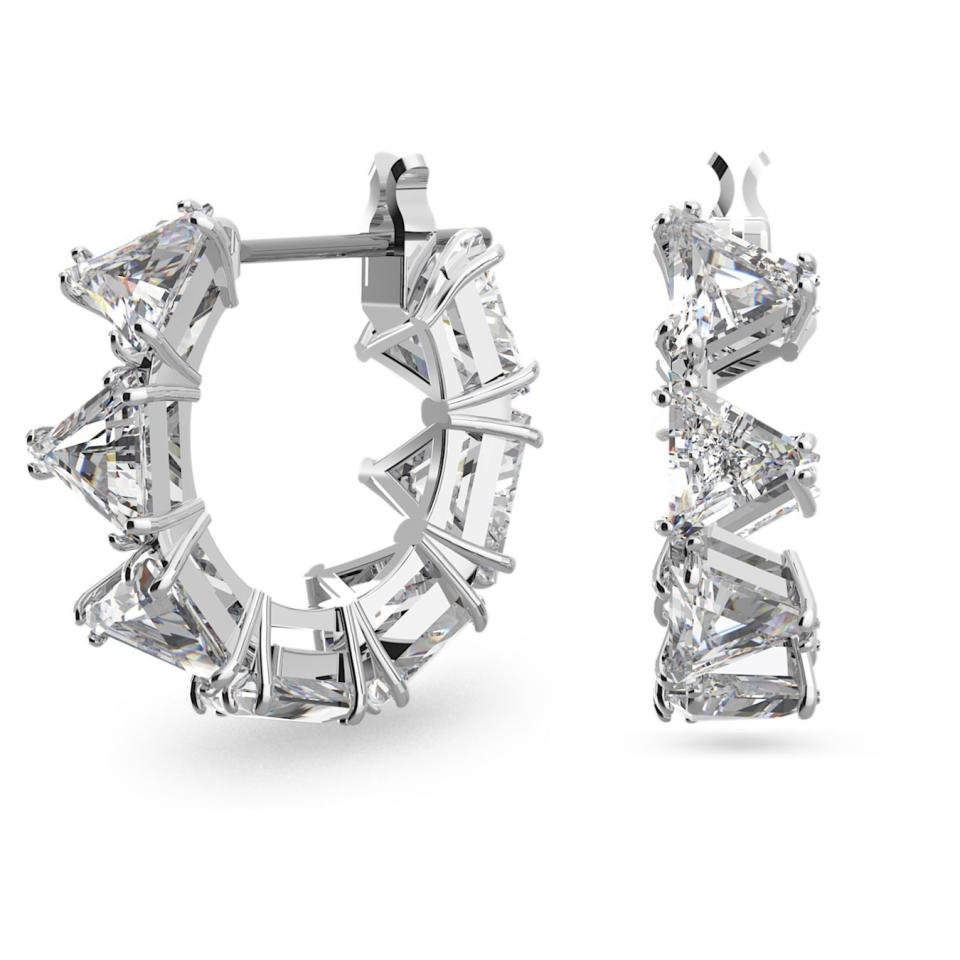 A photo of Ortyx hoop earrings. (PHOTO: Swarovski)