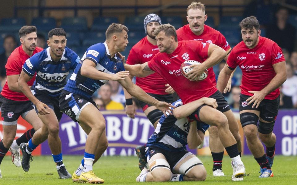 Jersey Reds beat Bath 34-10 at the Rec in the Premiership Cup