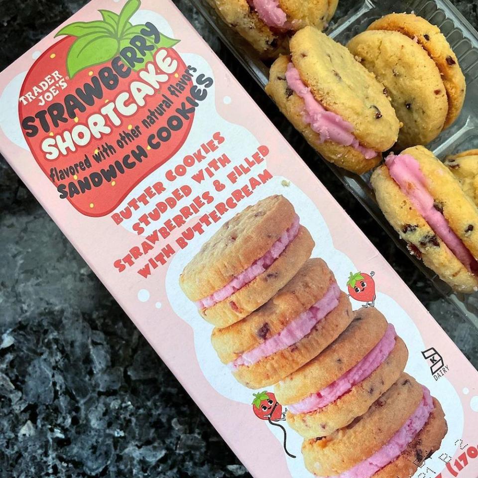 Strawberry Shortcake Sandwich Cookies