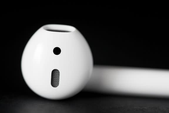 This may look like an EarPod, but there's a ton more technology and smarts packed inside that AirPod bud.