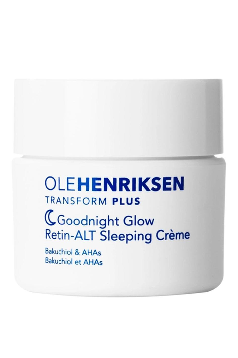 <p><a href="https://go.redirectingat.com?id=74968X1596630&url=https%3A%2F%2Fwww.sephora.com%2Fproduct%2Fgoodnight-glow-retin-alt-sleeping-creme-P434546&sref=https%3A%2F%2Fwww.cosmopolitan.com%2Fstyle-beauty%2Fbeauty%2Fa25372431%2Fwhat-order-to-apply-skincare-products%2F" rel="nofollow noopener" target="_blank" data-ylk="slk:Shop Now;elm:context_link;itc:0;sec:content-canvas" class="link ">Shop Now</a></p><p>Ole Henriksen Goodnight Glow Retin-ALT Sleeping Crème</p><p>sephora.com</p><p>$55.00</p>