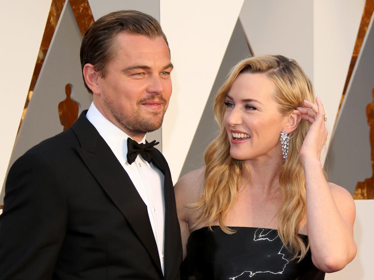 eonardo DiCaprio and Kate Winslet attend the 88th Annual Academy Awards at Hollywood & Highland Center on February 28, 2016