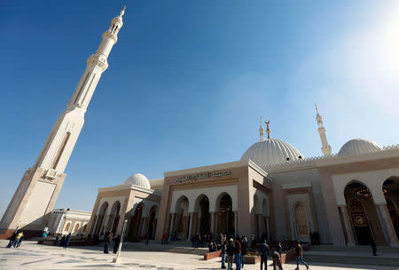 A general view of al-Fattah al-Aleem Mosque in the New Administrative Capital (NAC) east of Cairo, Egypt, January 3, 2019. REUTERS/Amr Abdallah Dalsh