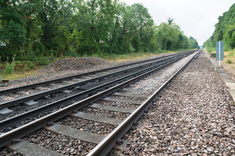 The two women found an unlocked gate that led onto the tracks. Stock image.