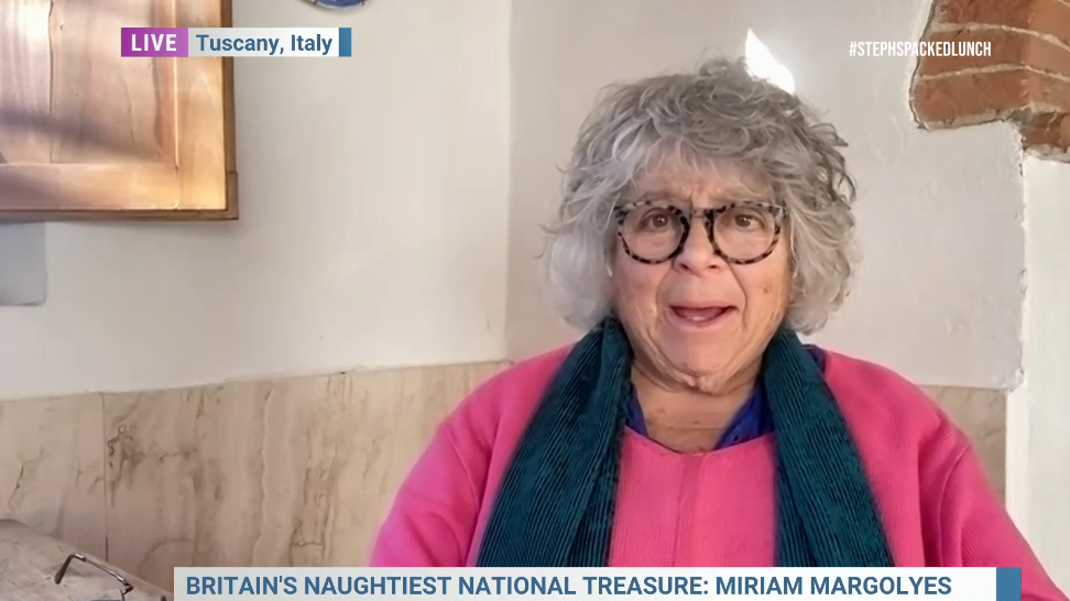 Miriam Margolyes said she had 'a cheek'. (Channel 4 screengrab)