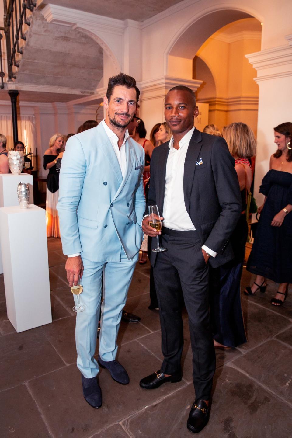 David Gandy and Eric Underwood at the AMEX Platinum Metal Card Launch