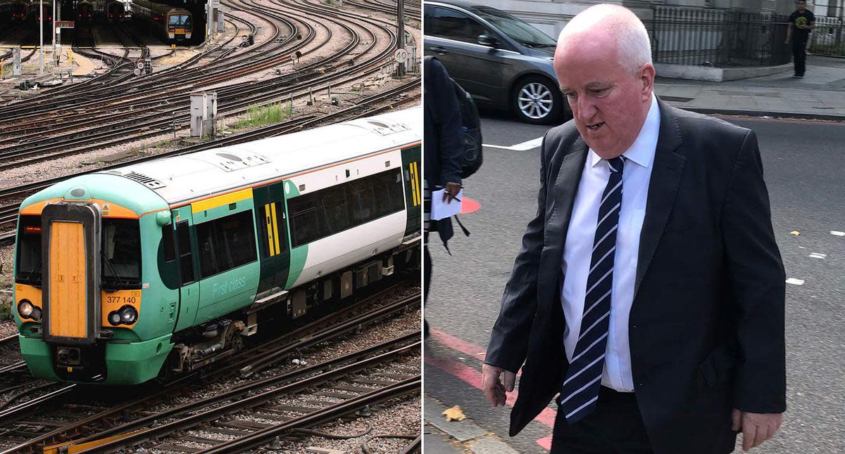 Joseph McKeraghan, 59, struck ladders at a train depot in Croydon, south London, around half an hour into his afternoon shift on December 27 2018, Westminster Magistrates’ Court heard. (PA)