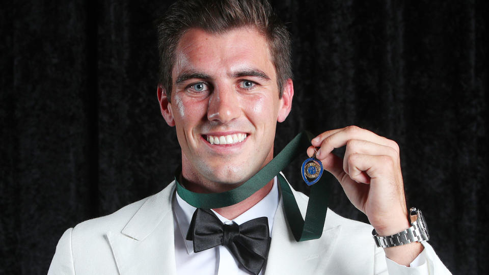 Pat Cummins has won his first Allan Border Medal. Pic: Getty