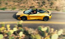 <p>Typical of McLarens, the 720S Spider's electrohydraulic steering system is a thing of beauty. So precise is this instrument that it should be registered with the International Bureau of Weights and Measures as a reference for accurate steering.</p>