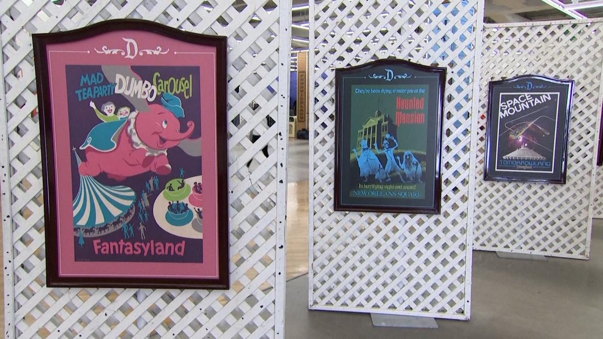 Posters at display 'The Joel Magee Disneyland Collection'