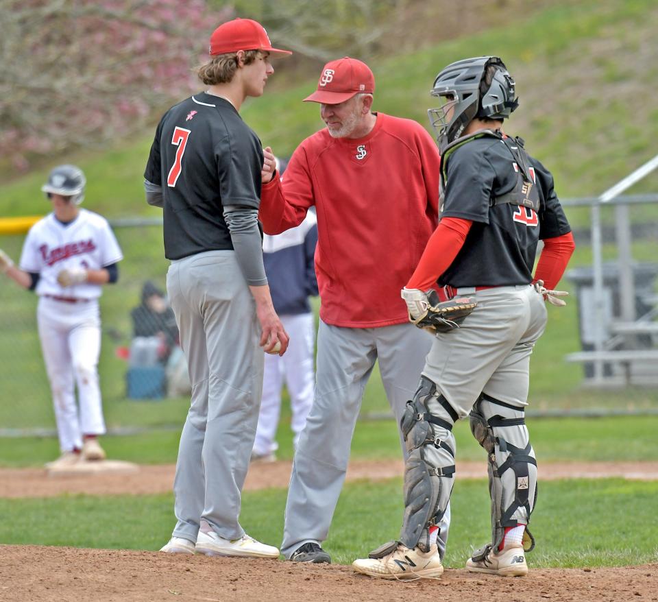 Former St.  John's baseball coach Charlie Eppinger, middle, is part of the latest class of coaches set to be inducted into the Massachusetts Baseball Coaches Association Hall of Fame.