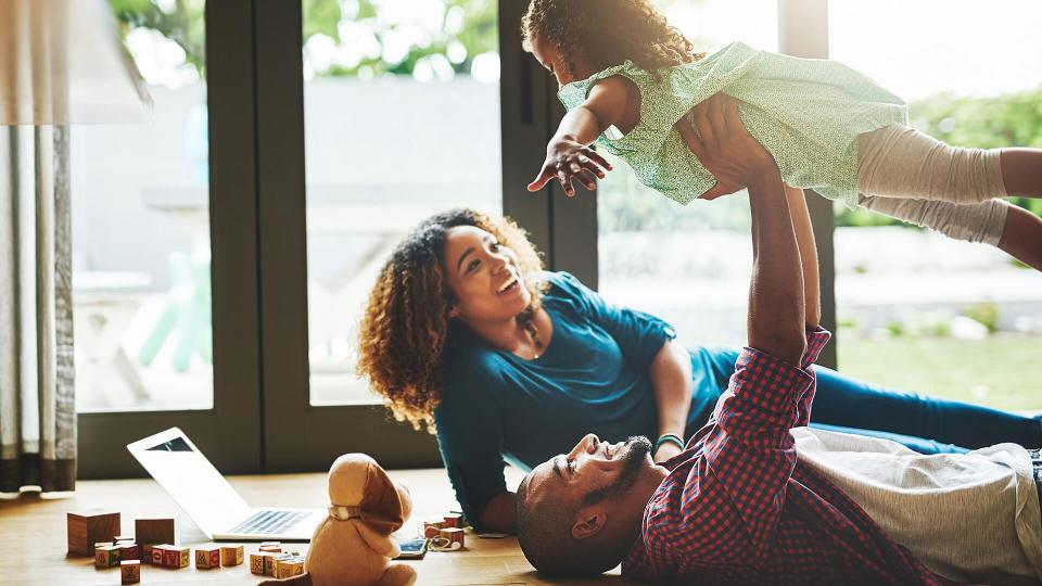 Cropped shot of a family of three spending quality time together.