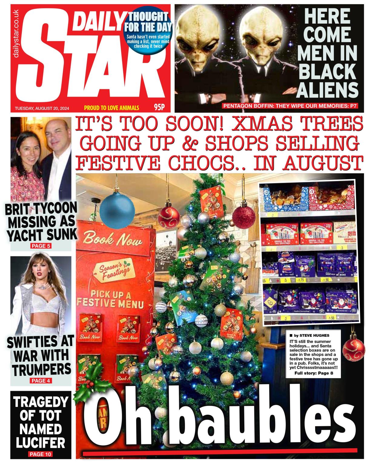 Daily Star front page