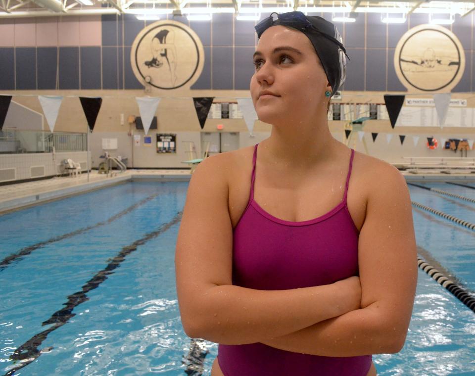 West Ottawa's Oriana O'Mealey has a lot on her mind heading into the state swim meet.