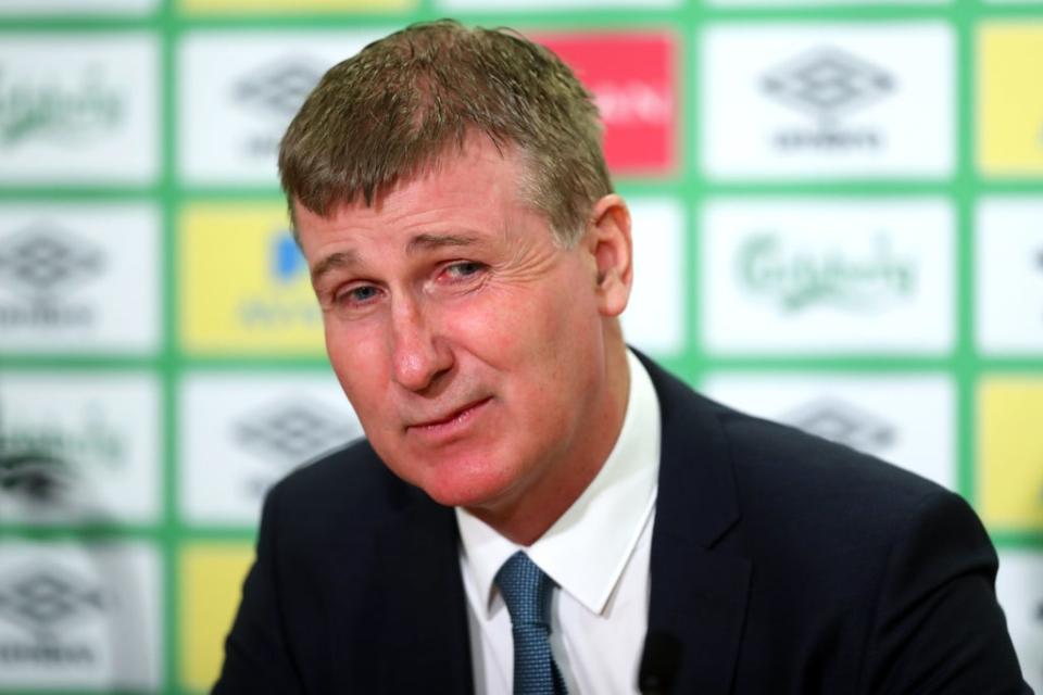 Republic of Ireland manager Stephen Kenny has revealed a mixed vaccination picture among his players ahead of the World Cup qualifiers against Portugal Azerbaijan and Serbia (Niall Carson/PA) (PA Wire)