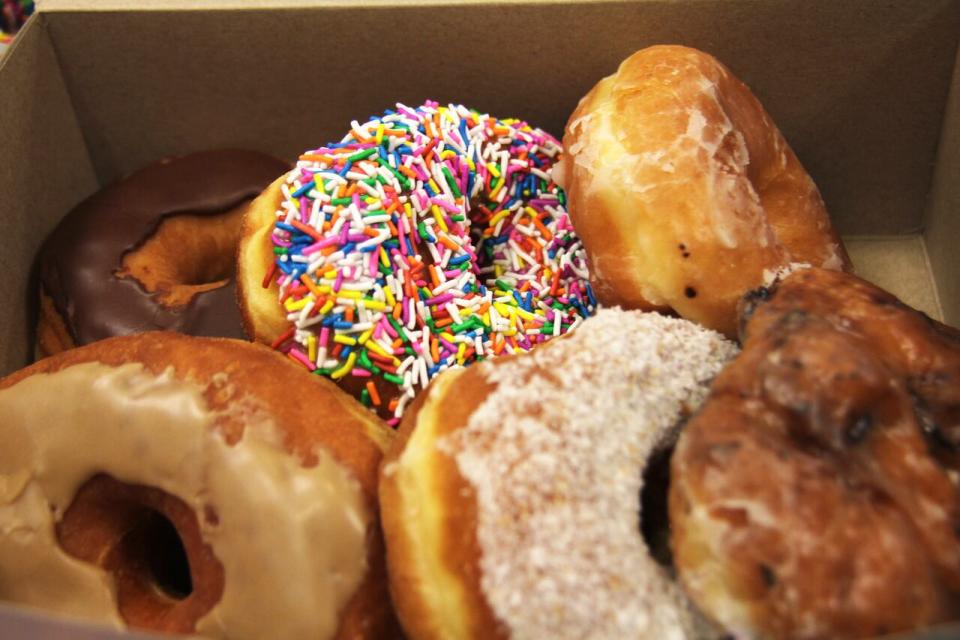 Classic donuts, like glazes and sprinkles, can be found at Norris Bakery in Kitchener.