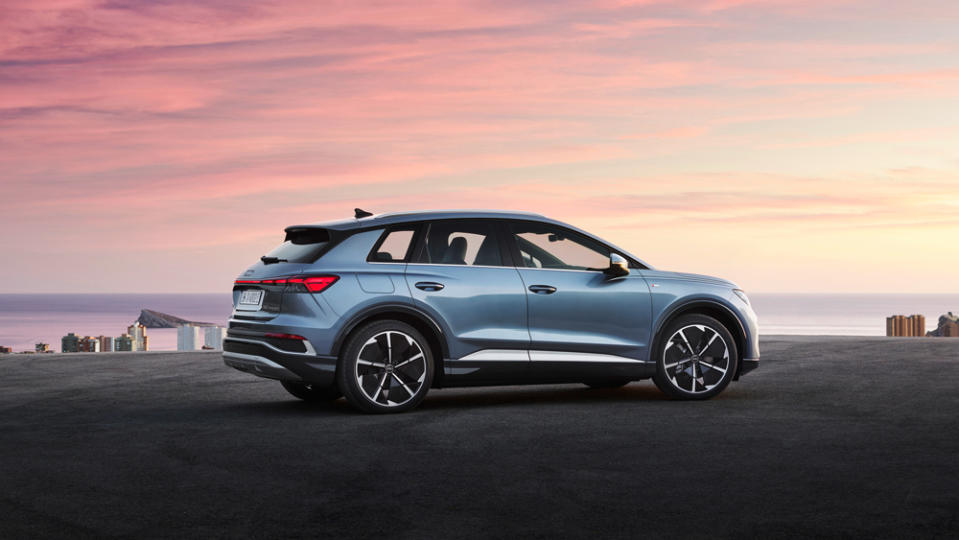 The Audi Q4 50 e-tron quattro.