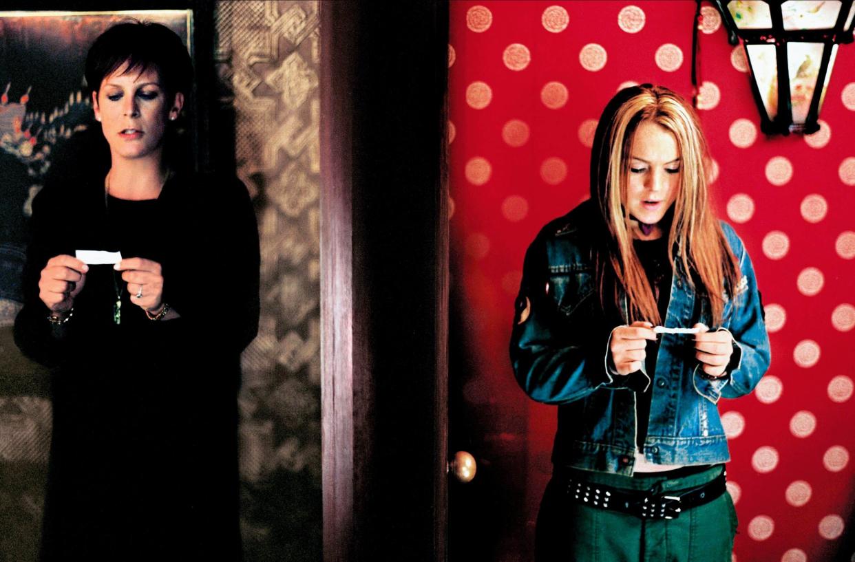 Jamie Lee Curtis and Lindsay Lohan swap bodies in 2003's Freaky Friday (Alamy).