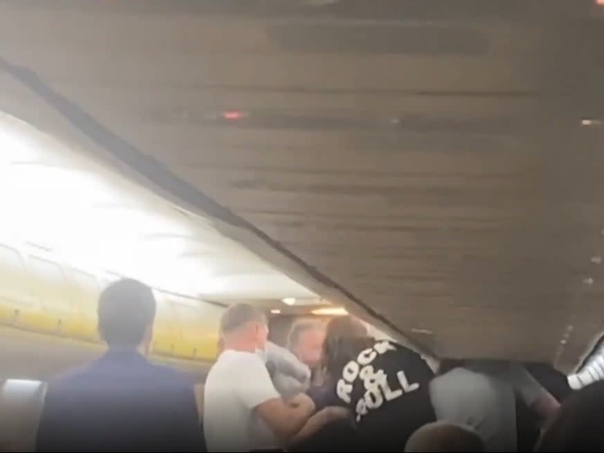 A fight broke out on a Ryanair flight (SWNS)