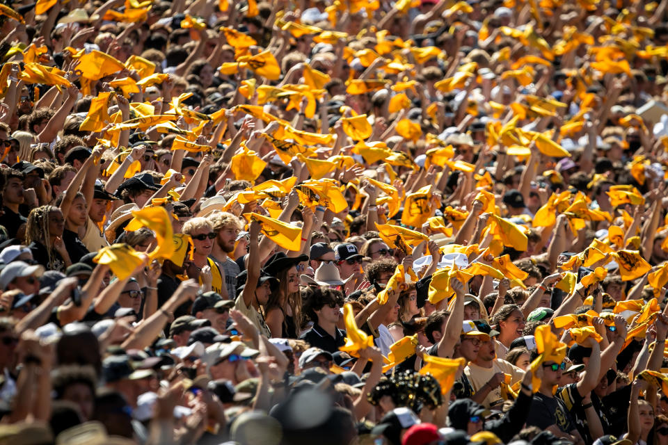 Colorado fans packed the stadium during their home opener against Nebraska. (Nick Tre. Smith/Icon Sportswire via Getty Images)