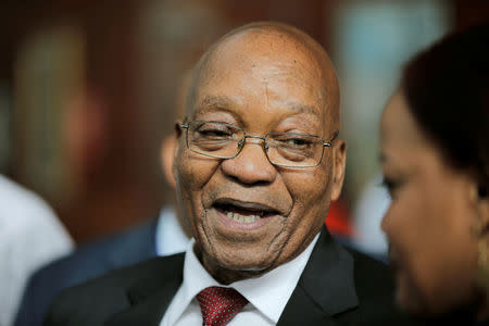 South Africa’s President Jacob Zuma arrives for the 30th Ordinary Session of the Assembly of the Heads of State and the Government of the African Union in Addis Ababa, Ethiopia January 28, 2018. REUTERS/Tiksa Negeri