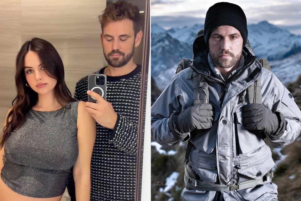 <p>Nick Viall/ Instagram; FOX via Getty</p> Nick Viall and Natalie Joy (L), Nick Viall on Special Forces (R)