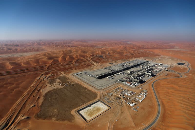 FILE PHOTO: General view of Aramco's oil field in the Empty Quarter