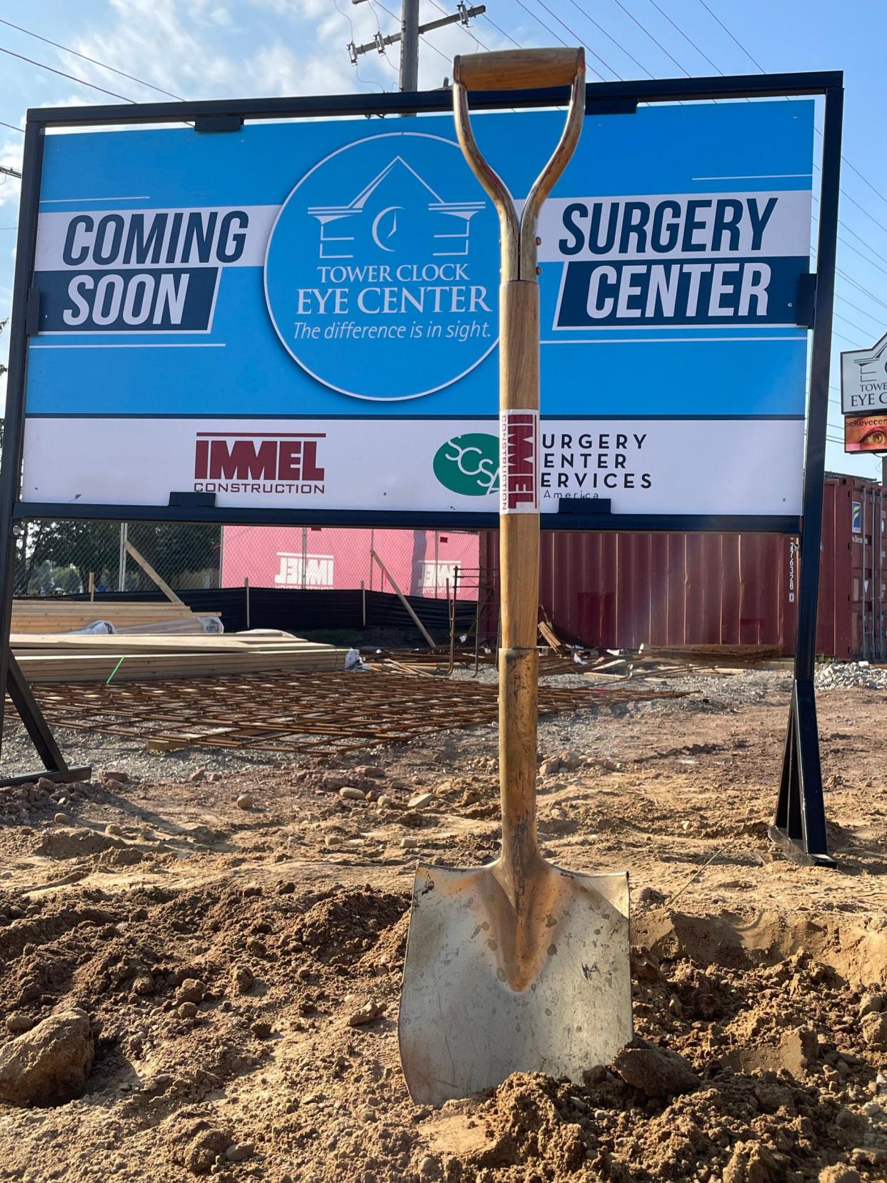 Tower Clock Eye Center is opening a surgery center in Appleton next year. Construction began this week.